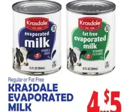 Bravo Supermarkets KRASDALE EVAPORATED MILK offer