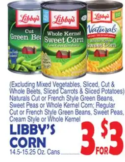 Bravo Supermarkets LIBBY'S CORN offer