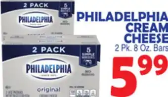 Bravo Supermarkets PHILADELPHIA CREAM CHEESE offer