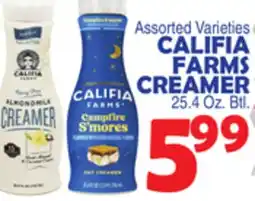 Bravo Supermarkets CALIFIA FARMS CREAMER offer