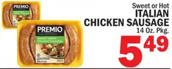 Bravo Supermarkets ITALIAN CHICKEN SAUSAGE offer