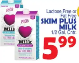 Bravo Supermarkets SKIM PLUS MILK offer