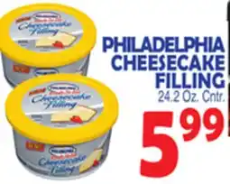 Bravo Supermarkets PHILADELPHIA CHEESECAKE FILLING offer