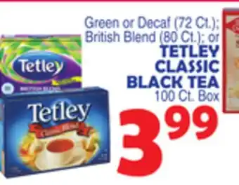 Bravo Supermarkets TETLEY CLASSIC BLACK TEA offer