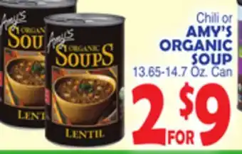 Bravo Supermarkets AMY'S ORGANIC SOUP offer