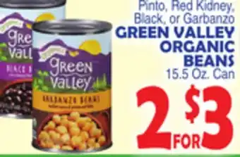 Bravo Supermarkets GREEN VALLEY ORGANIC BEANS offer