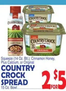 Bravo Supermarkets COUNTRY CROCK SPREAD, 15 Oz. Bowl offer