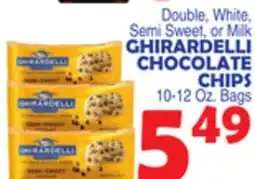 Bravo Supermarkets GHIRARDELLI CHOCOLATE CHIPS offer