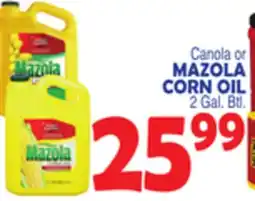 Bravo Supermarkets MAZOLA CORN OIL offer