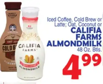 Bravo Supermarkets CALIFIA FARMS ALMONDMILK offer