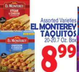 Bravo Supermarkets EL MONTEREY TAQUITOS offer