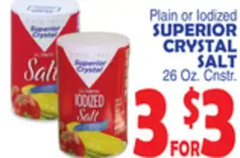 Bravo Supermarkets SUPERIOR CRYSTAL SALT offer