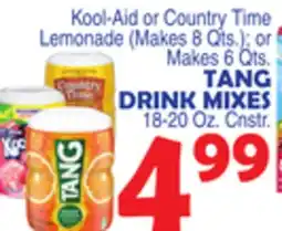 Bravo Supermarkets TANG DRINK MIXES 18-20 Oz. Cnstr offer