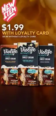 Bravo Supermarkets VIOLIFE SWEET CREAM offer