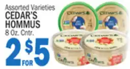 Bravo Supermarkets CEDAR'S HOMMUS offer