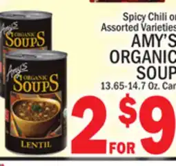 C Town AMY'S ORGANIC SOUP offer