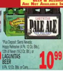 C Town LAGUNITAS BEER, 6 Pk. 12 Oz. Btls. or Cans offer