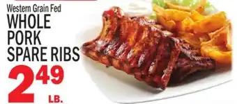 C Town WHOLE PORK SPARE RIBS offer