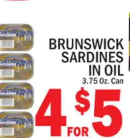 C Town BRUNSWICK SARDINES IN OIL offer