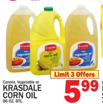 C Town KRASDALE CANOLA, VEGETABLE OR CORN OIL offer