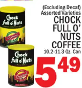 C Town CHOCK FULL O'NUTS COFFEE offer