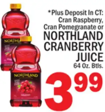 C Town NORTHLAND CRANBERRY JUICE offer