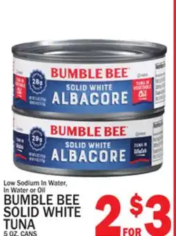 C Town BUMBLE BEE SOLID WHITE TUNA offer