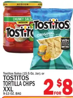 C Town TOSTITOS TORTILLA CHIPS XXL 9-13 OZ. BAG offer