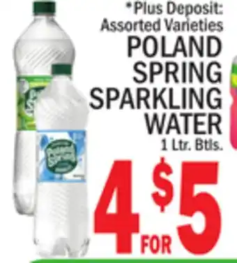 C Town POLAND SPRING SPARKLING WATER offer