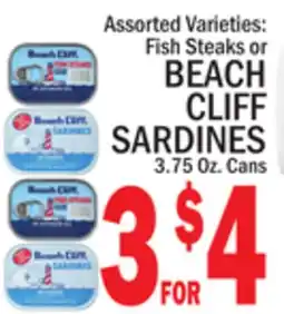 C Town BEACH CLIFF SARDINES offer