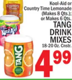 C Town TANG DRINK MIXES 18-20 Oz. Cnstr offer