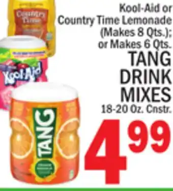 C Town TANG DRINK MIXES 18-20 Oz. Cnstr offer