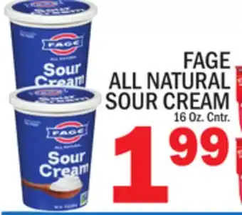 C Town FAGE ALL NATURAL SOUR CREAM offer