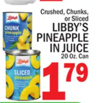 C Town LIBBY'S PINEAPPLE IN JUICE offer