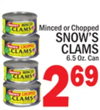 C Town SNOW'S CLAMS offer