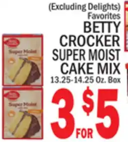 C Town BETTY CROCKER SUPER MOIST CAKE MIX offer