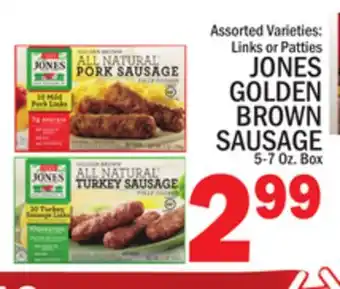 C Town JONES GOLDEN BROWN SAUSAGE offer