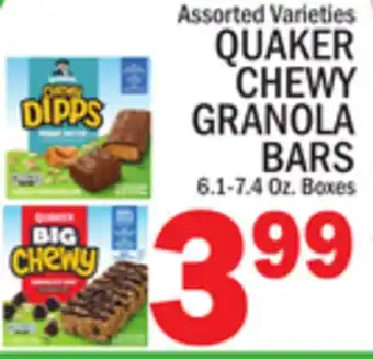 C Town QUAKER CHEWY GRANOLA BARS offer