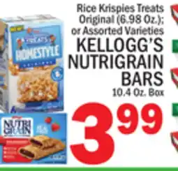 C Town KELLOGG'S NUTRIGRAIN BARS offer