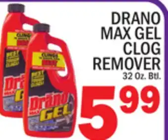 C Town DRANO MAX GEL CLOG REMOVER offer