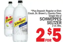 C Town SCHWEPPES SELTZER offer