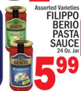 C Town FILIPPO BERIO PASTA SAUCE offer