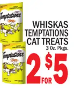 C Town WHISKAS TEMPTATIONS CAT TREATS offer