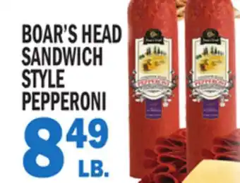 C Town BOAR'S HEAD SANDWICH STYLE PEPPERONI offer