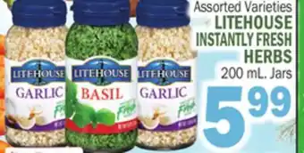 C Town LITEHOUSE INSTANTLY FRESH HERBS offer