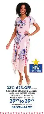 Boscov's Sensational Spring Dresses offer