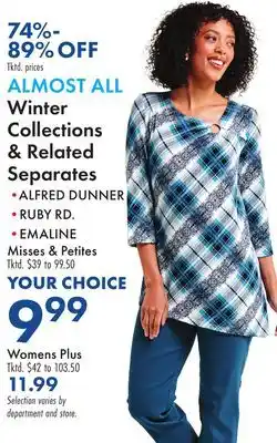 Boscov's ALMOST ALL Winter Collections & Related Separates offer