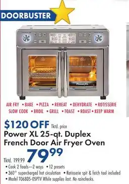 Boscov's Power XL 25-qt. Duplex French Door Air Fryer Oven offer