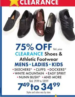 Boscov's CLEARANCE Shoes & Athletic Footwear offer