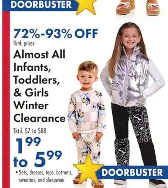 Boscov's Almost All Infants, Toddlers, & Girls offer